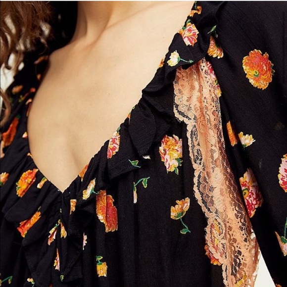 ⚠️Gone Today⚠️ Free People Floral Print Bodysuit - Picture 5 of 15